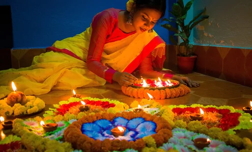 Projection rangoli